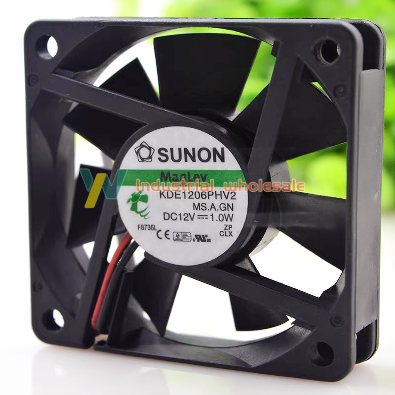 1pc brand new SUNON KDE1206PHV2 fan 60*60*15mm 2pin 12V 1.0W
