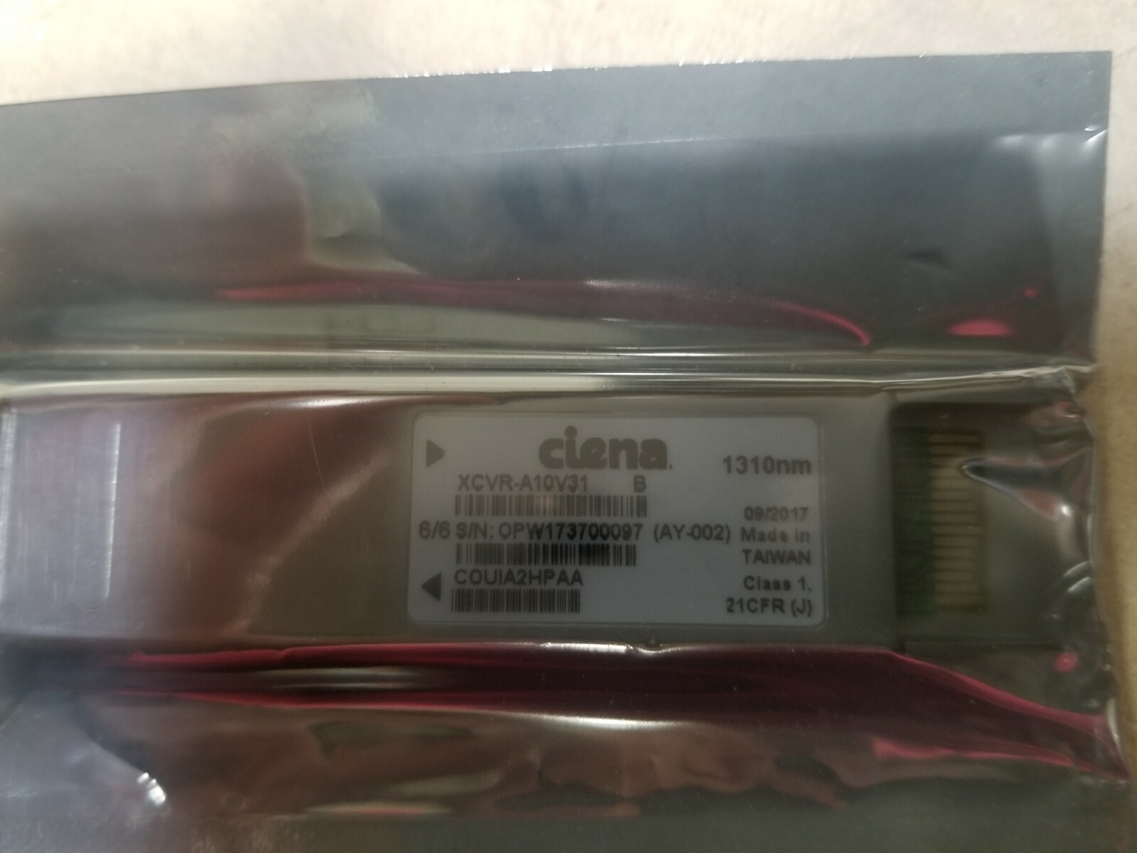 Ciena XCVR-A10V31 NEW 10GBASE-LR XFP 1310NM NEW #VW123