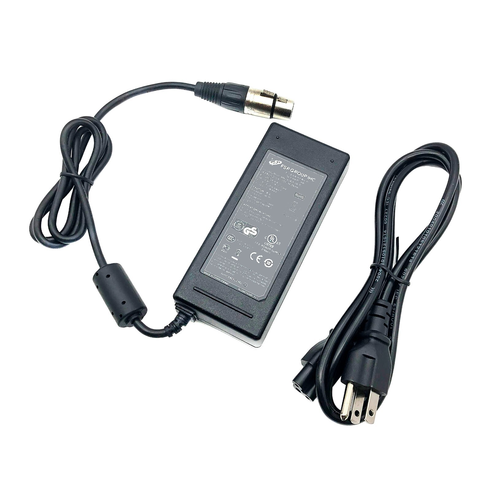 FSP 12V 5A 4-pin XLR AC Adapter for IKAN ID/B500 IDMX500T IFB576 w/ Cord