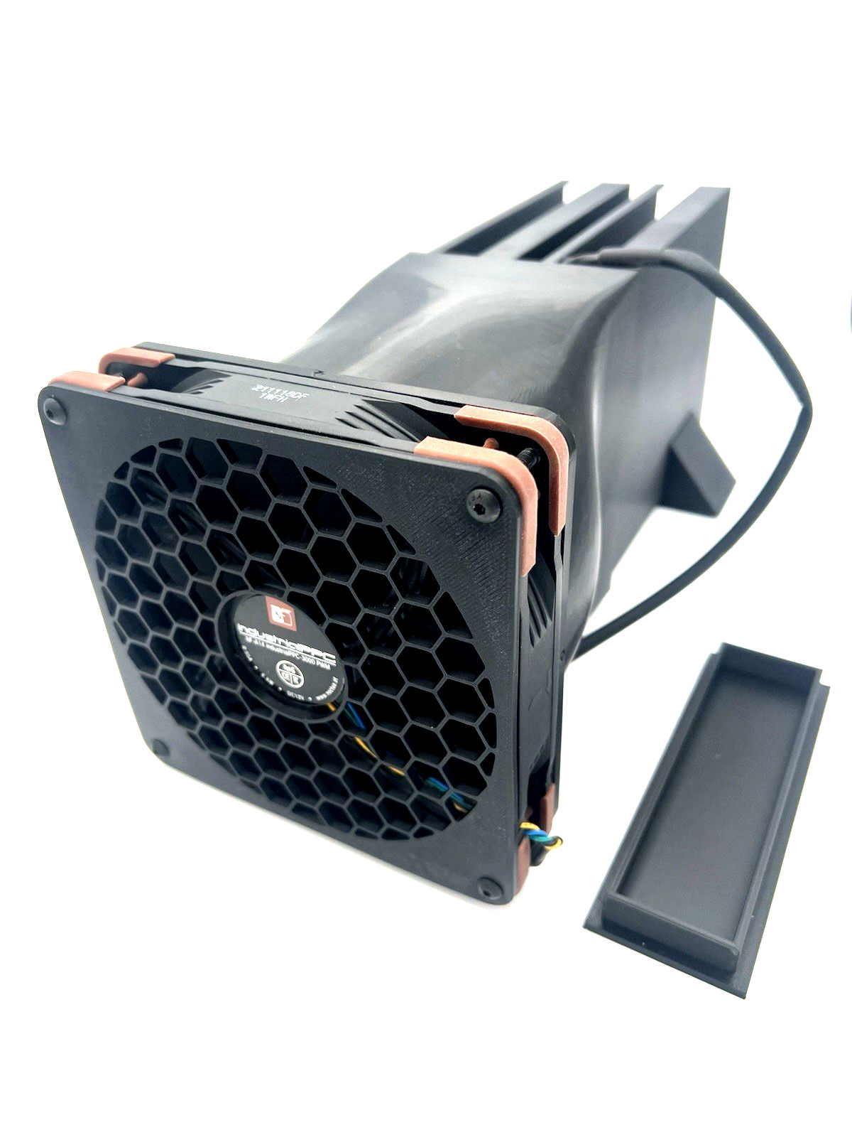 DUAL AMD BC-250 Cooler Case Solution Enclosure wFan - BC250 Heat Resistant ABS