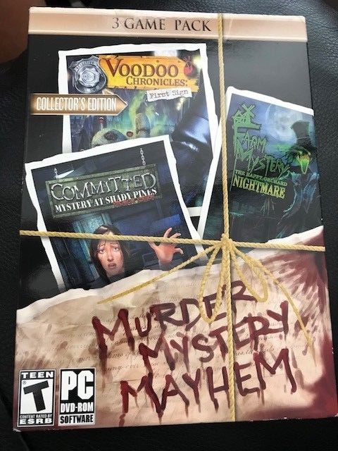 Murder Mystery Mayhem PC DVD-ROM 3 Game Pack New