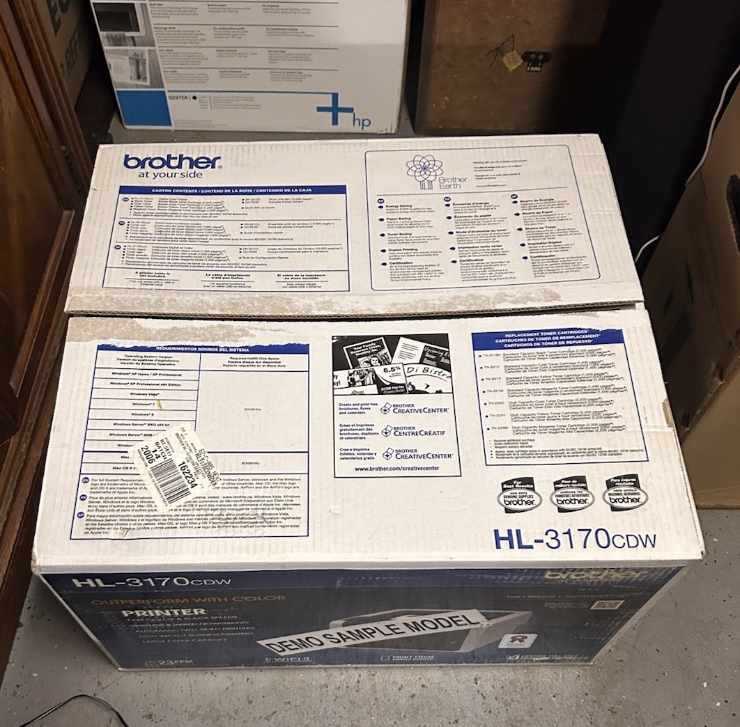 Brother HL-3170CDW Wireless Color LED Printer Duplex WiFi New Open Box Demo Unit