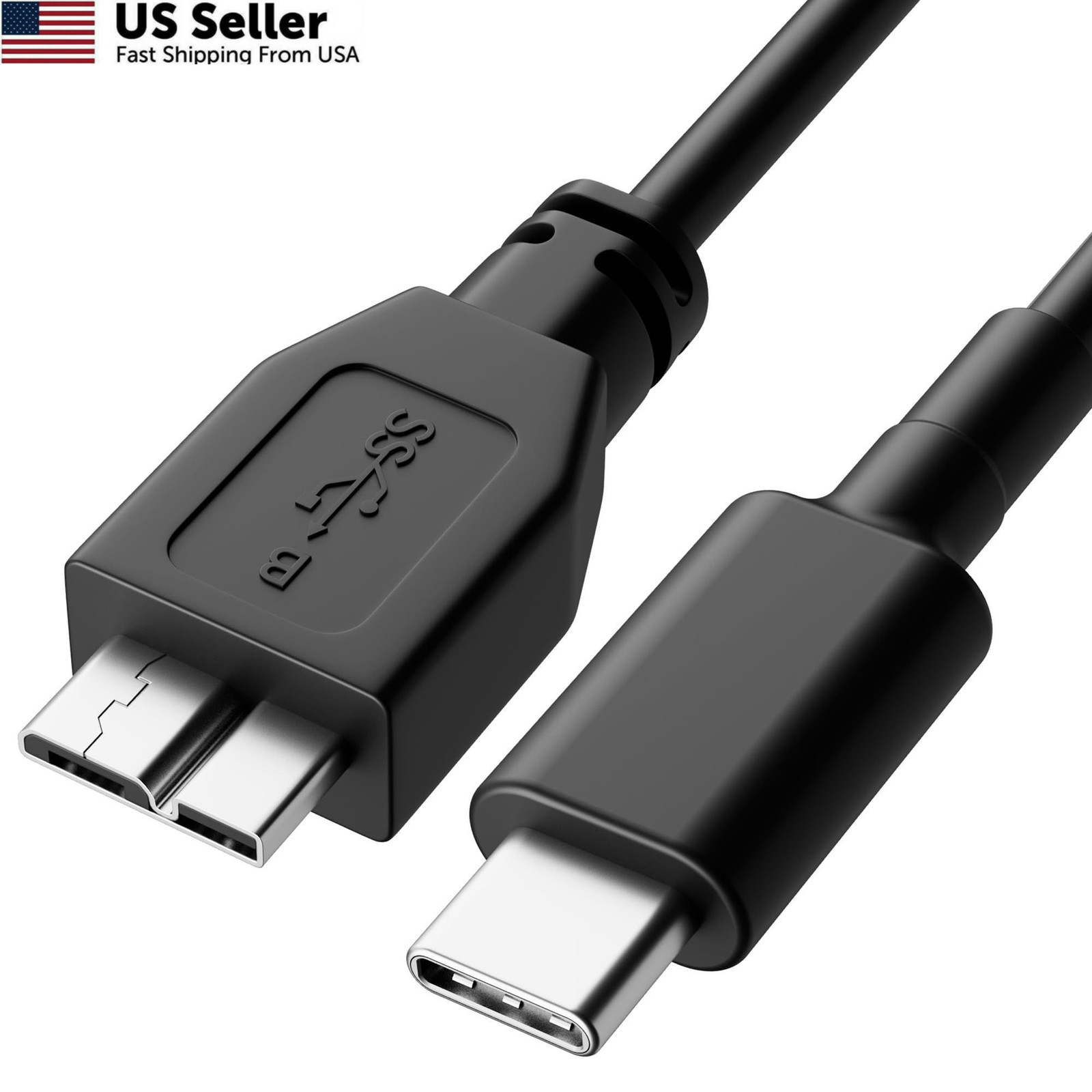 ITD ITANDA Micro B to USB C, 1.5FT 3.0 Cable 1.5 FT - B C