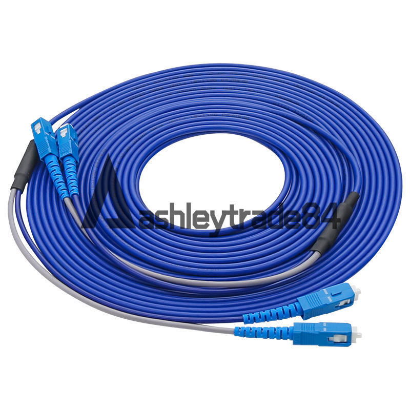 500M Armored Cable SC to SC SM 9/125 Duplex Fiber Patch Cord Singlemode Fiber