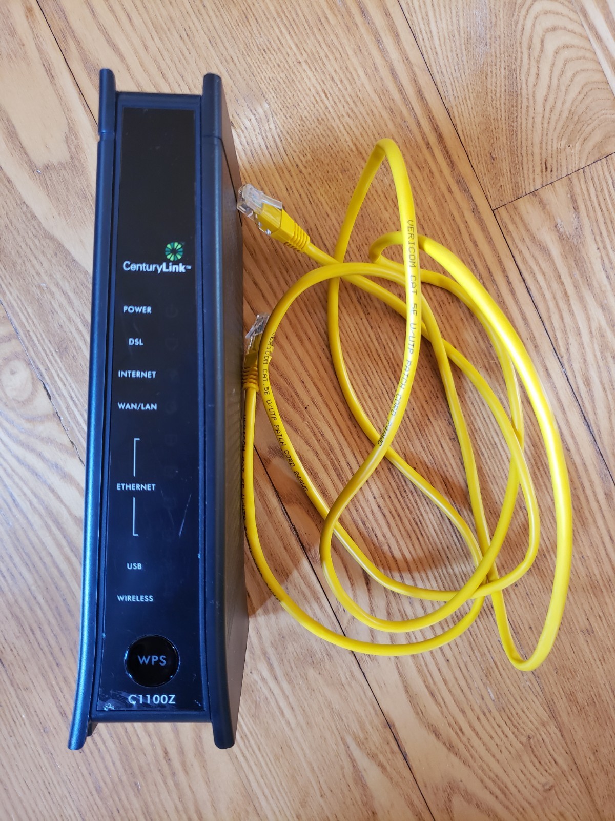 CenturyLink ZyXEL C1100Z DSL WiFi Modem & Wireless Router 4 Ports w/o AC Adapter