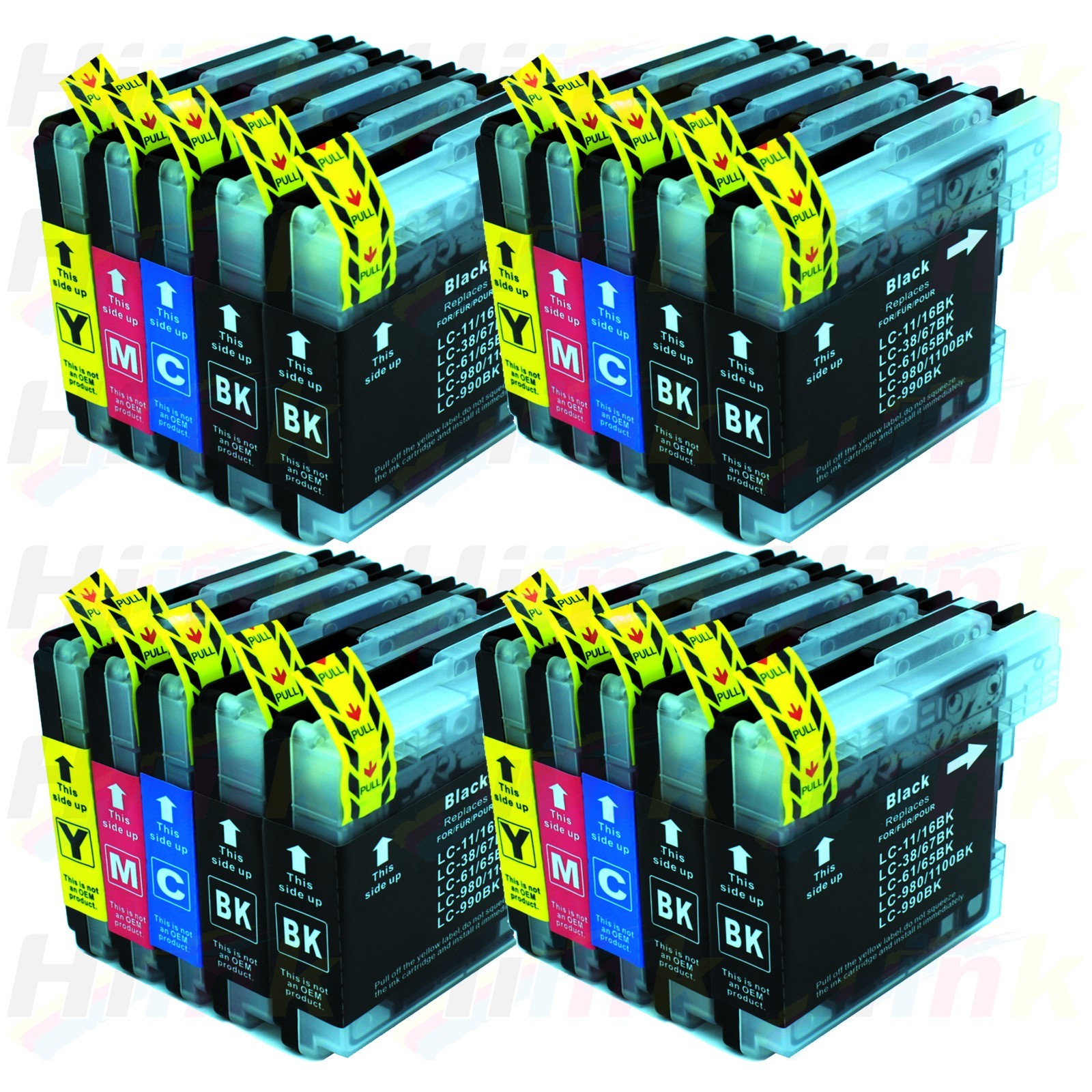 20PK New LC61 Ink For Brother MFC-250C MFC-295CN MFC-385CW MFC-490CW MFC-6490CW