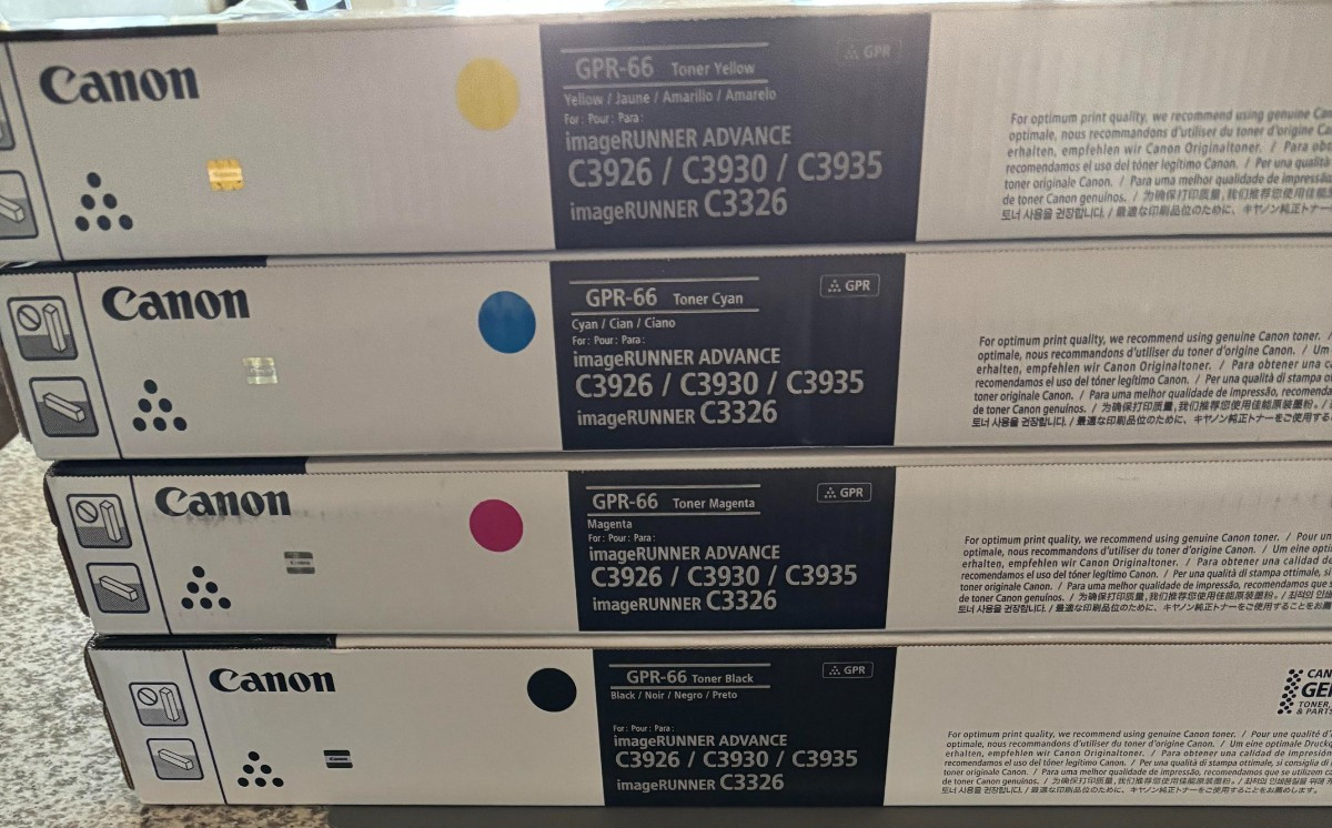 Canon GPR-66 Toner Set NEW OEM