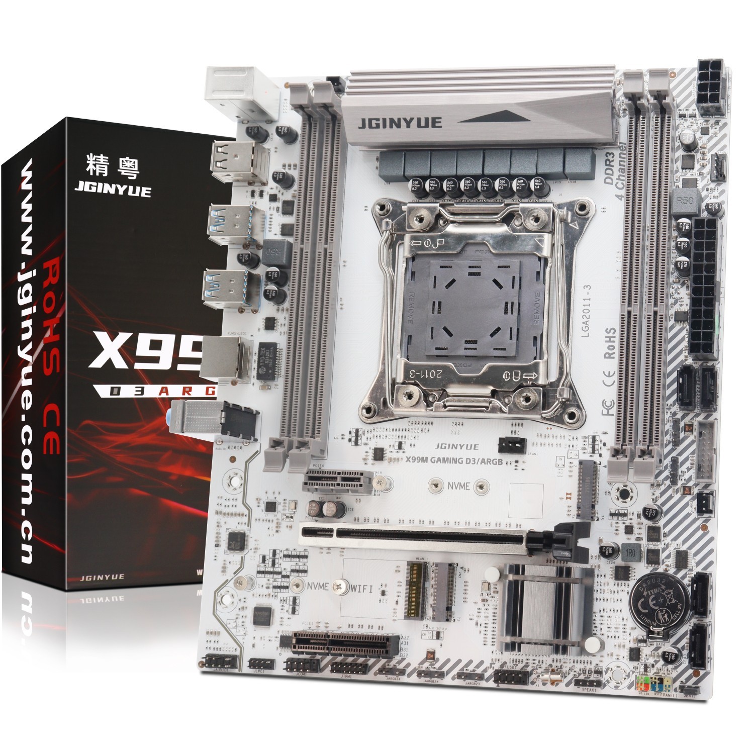X99M GAMING D3 ARGB M-ATX Motherboard LGA2011-3, 4×DDR3, for Xeon E5 V3 V4 CPU