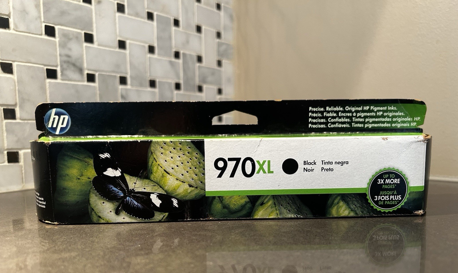 NOS HP 970XL High-Yield Original Ink Cartridge - Black Expired 8/2017