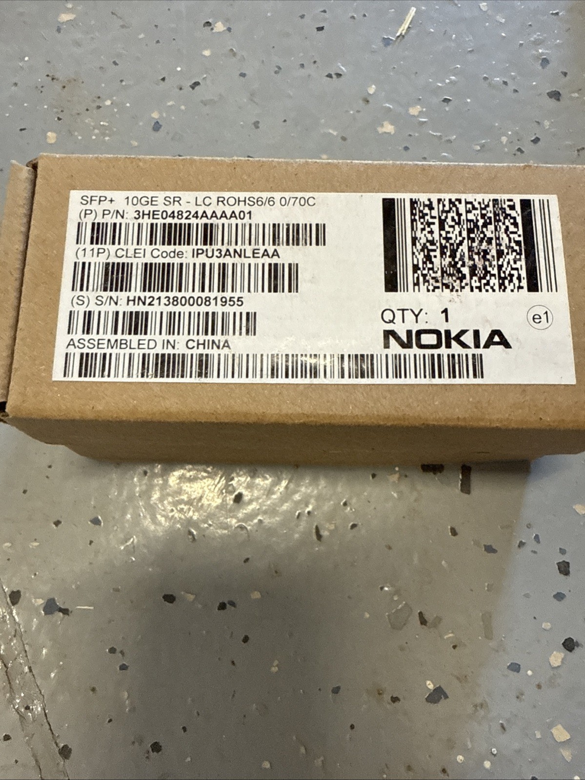 New 3HE04824AAAA01 Nokia Factory Sealed SFP+ 10GE  TRANSCEIVER