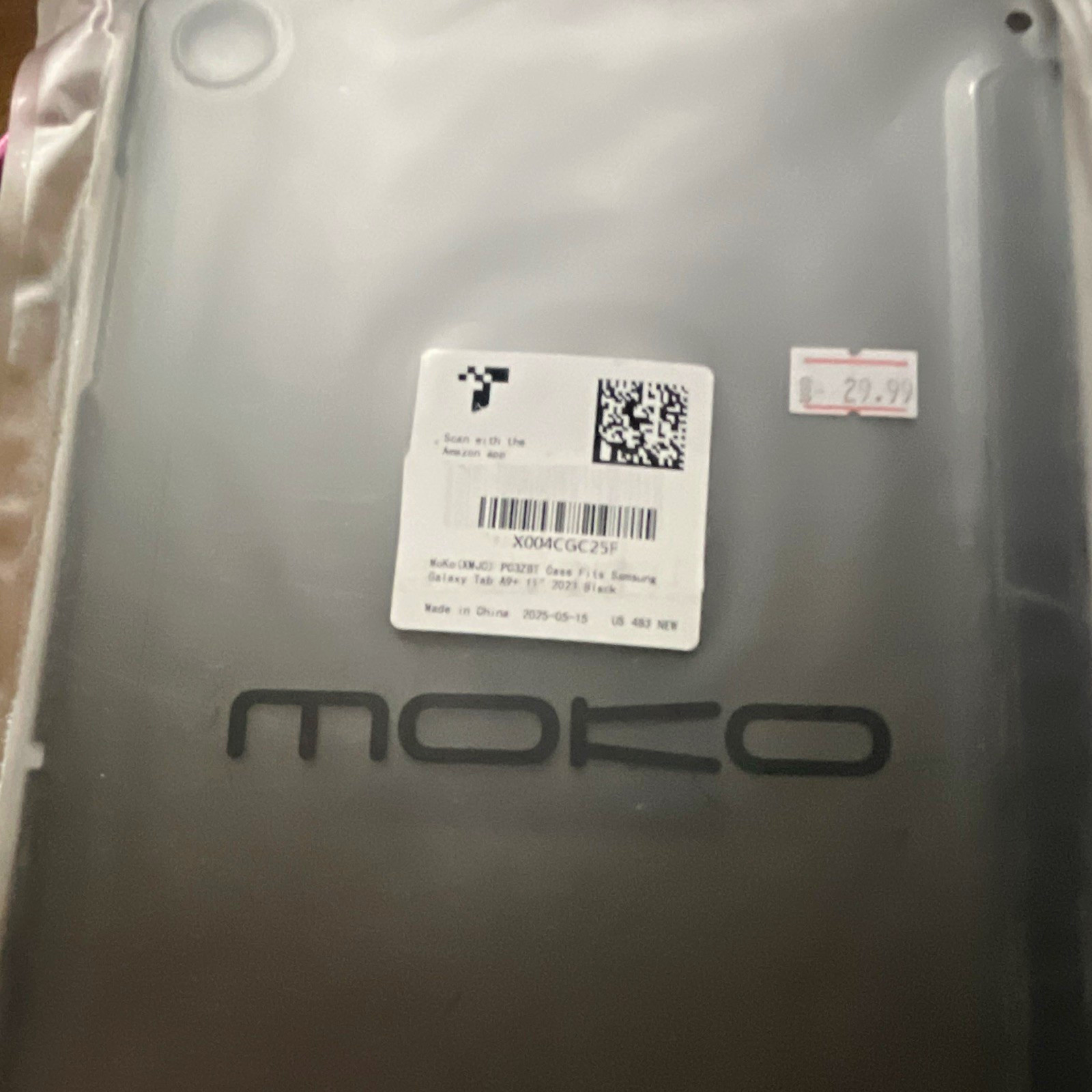 MoKo black Silicone Shockproof tablet Cover for Samsung Galaxy Tab A9+ 11" 2021
