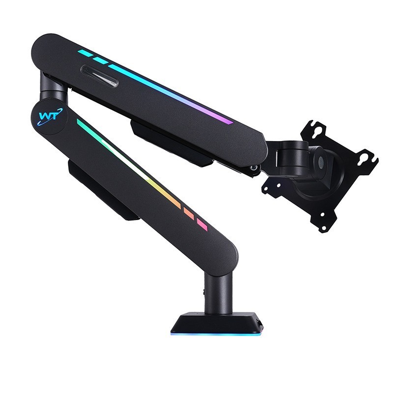 Gaming Monitor Arm for Screen up to 32-inch Holds 20 lbs RGB Light Monitor Stand