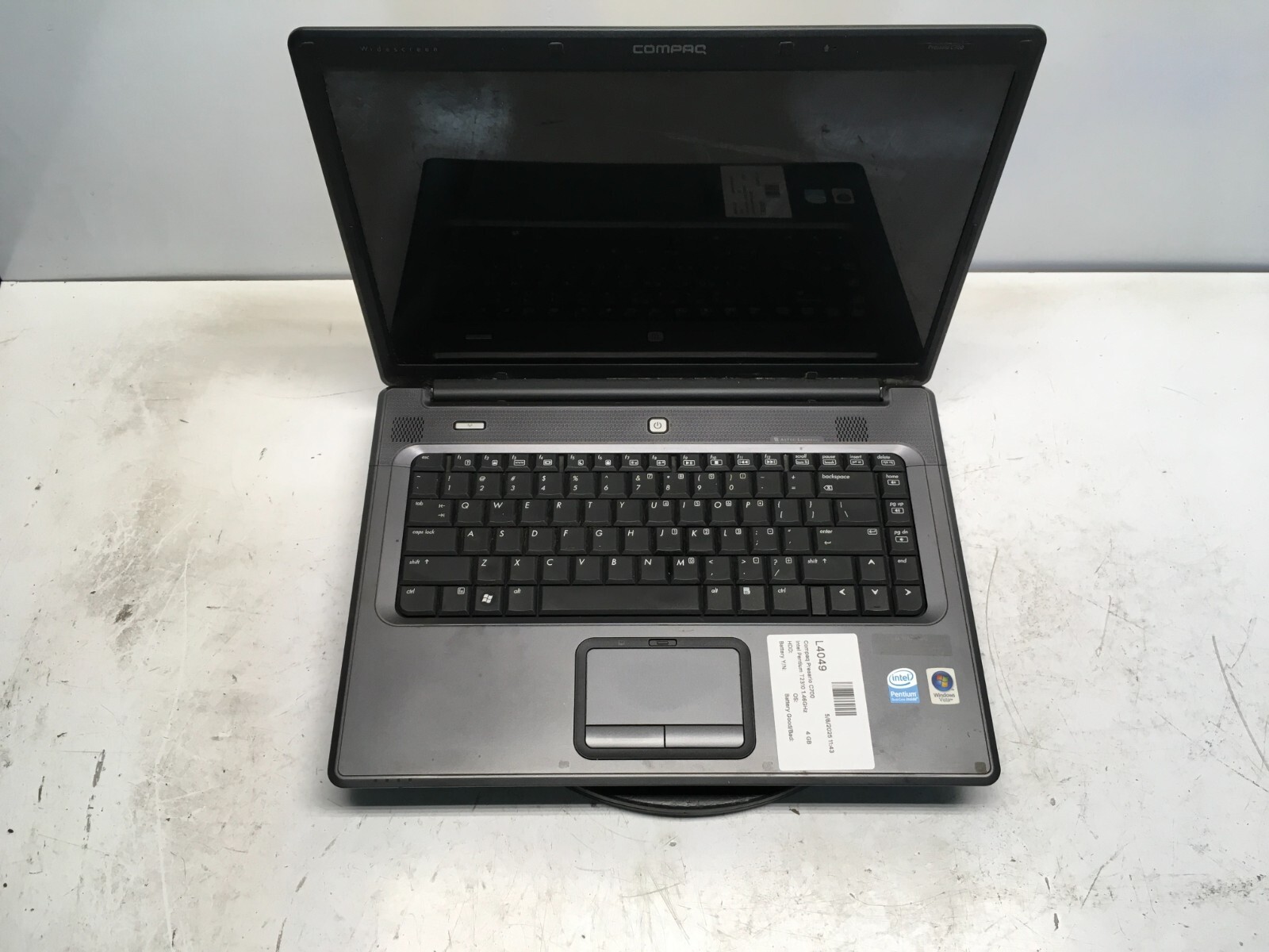 Compaq Presario C700 C727US Intel Pentium T2310 1.46GHz 4 GB NO HDD No Batt