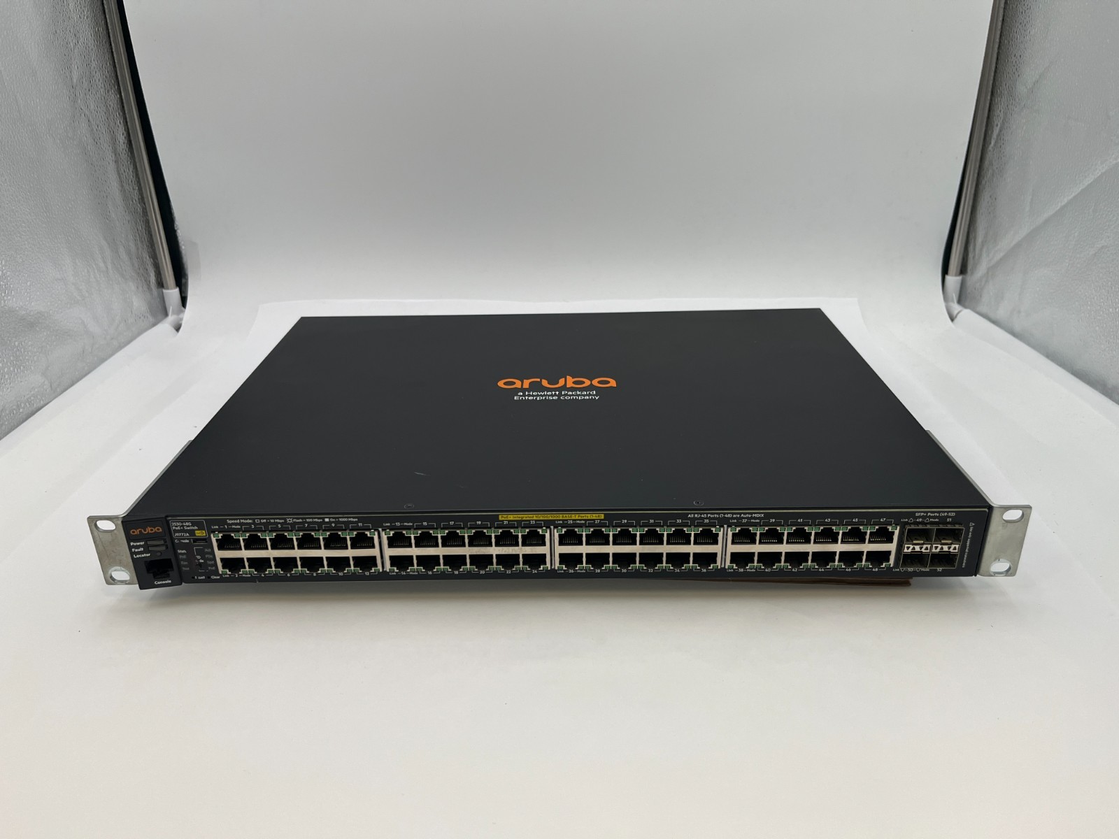 HP ARUBA 2530-48G POE+ J9772A 48-PORT GIGABIT POE+ ETHERNET SWITCH w/ 4 SFP POR