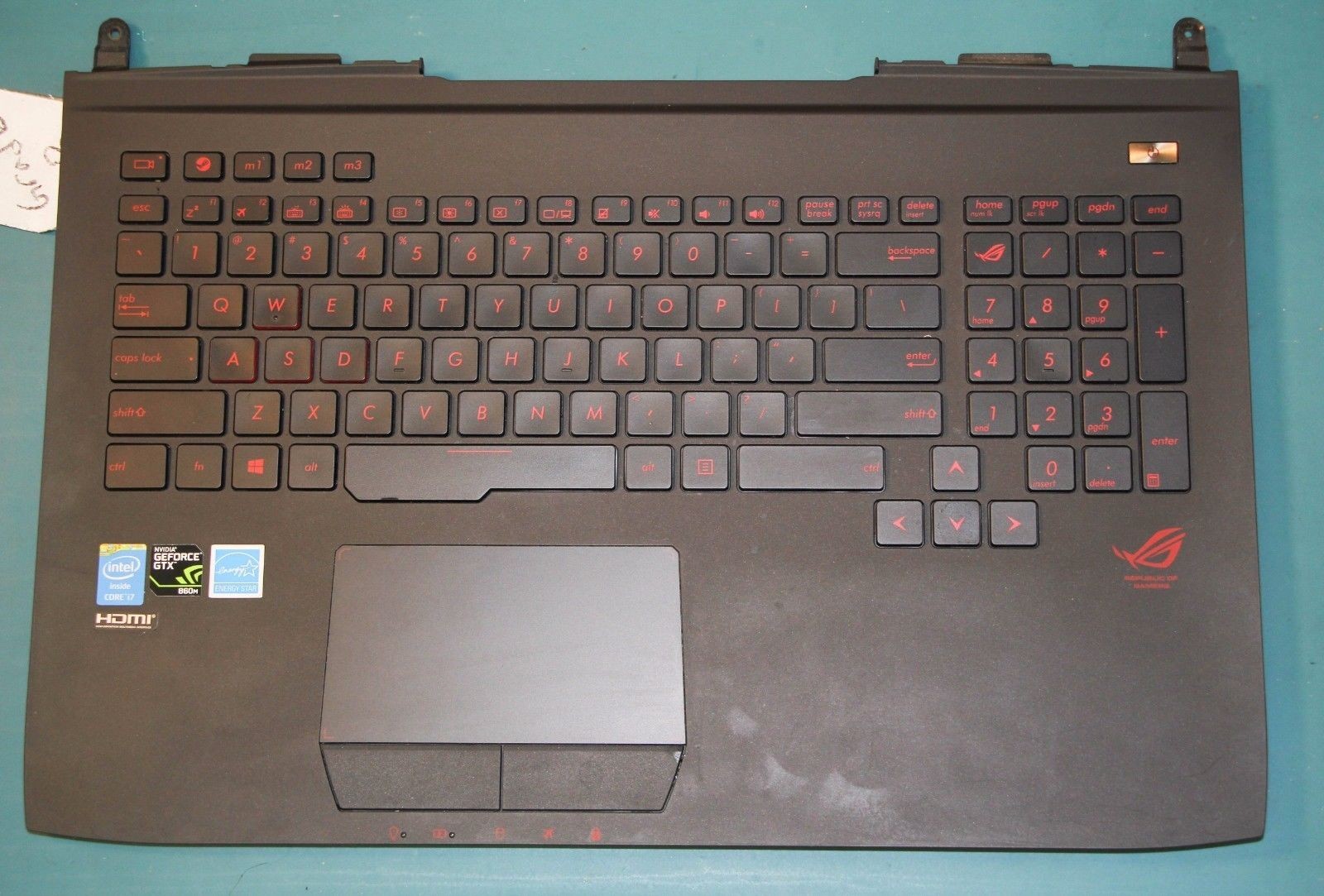 Asus ROG G751J 17.3 Palmrest Touchpad Keyboard 13NB06G1AP0201