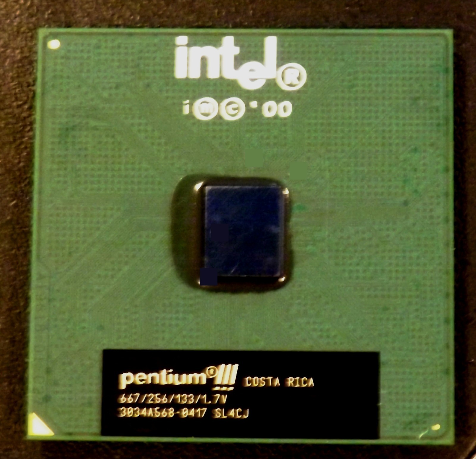 RETRO Coppermine 667 Intel Pentium III ✔️ 667/256/133/1.7V Socket 370 CPU, SL4CJ