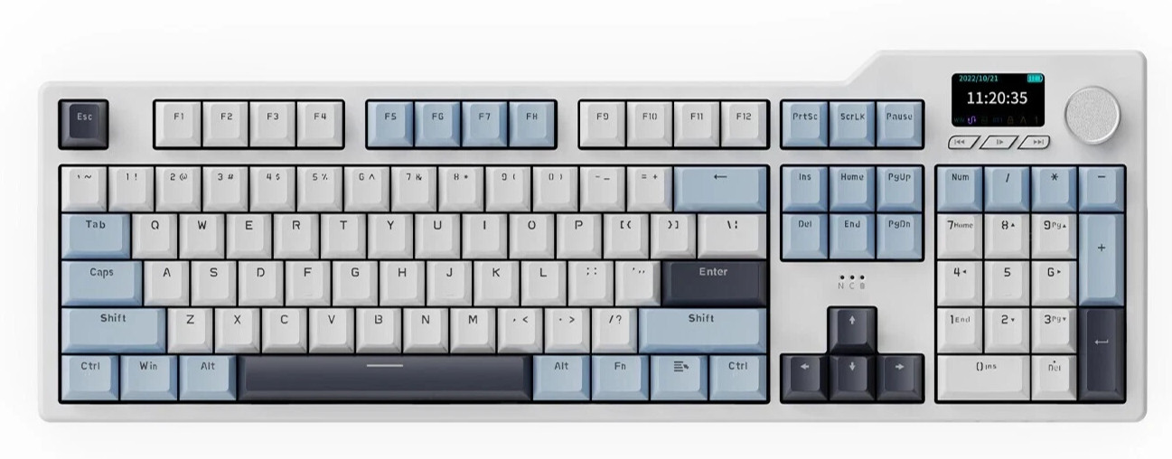 AJAZZ AK35I V3 104-Key RGB Spacer Mount Keyboard | Amazing 8000mAh Bluetooth/2.4