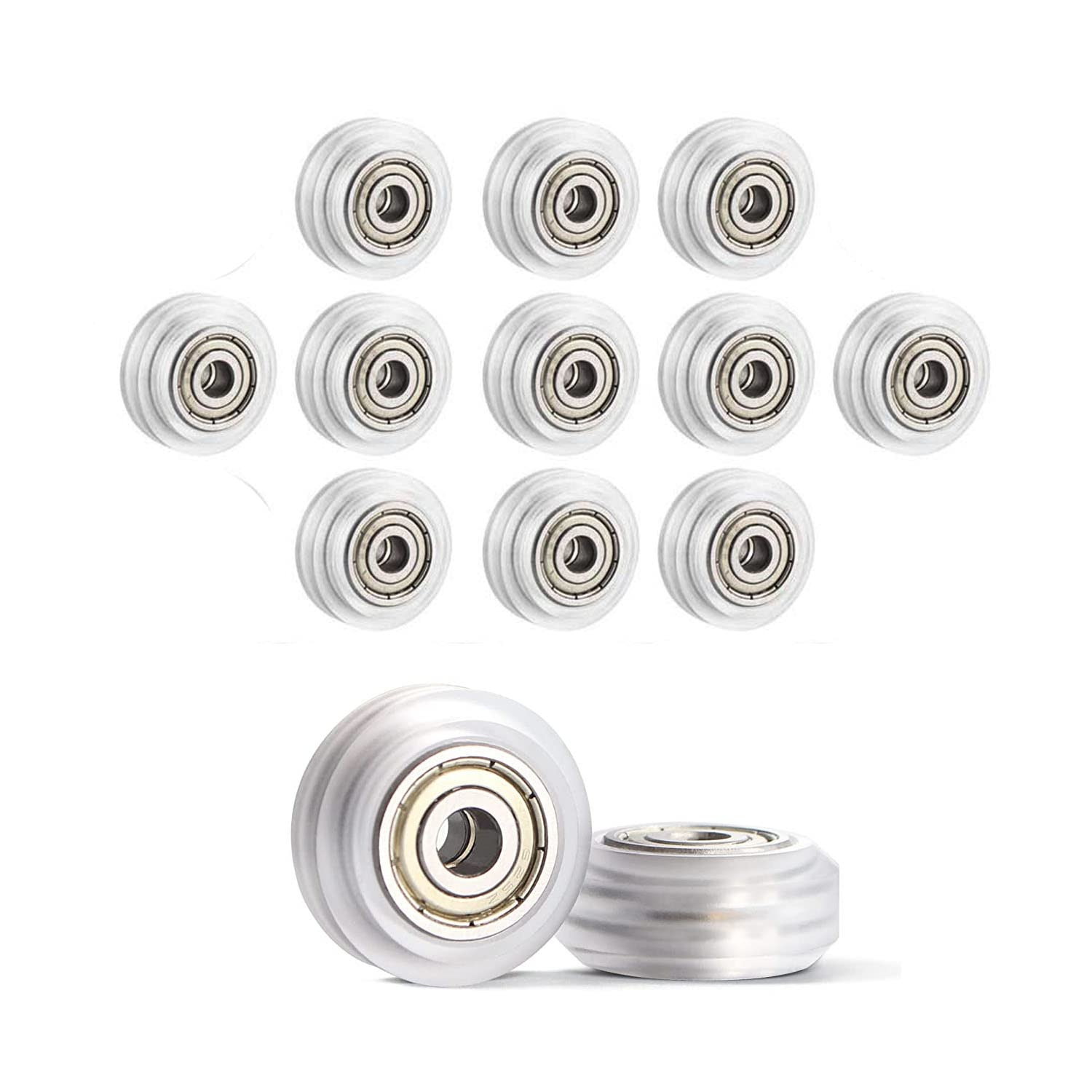 3D Printer Rollers Polycarbonate Gantry Wheels V Slot (13Pcs/Pack) Clear Ender 3