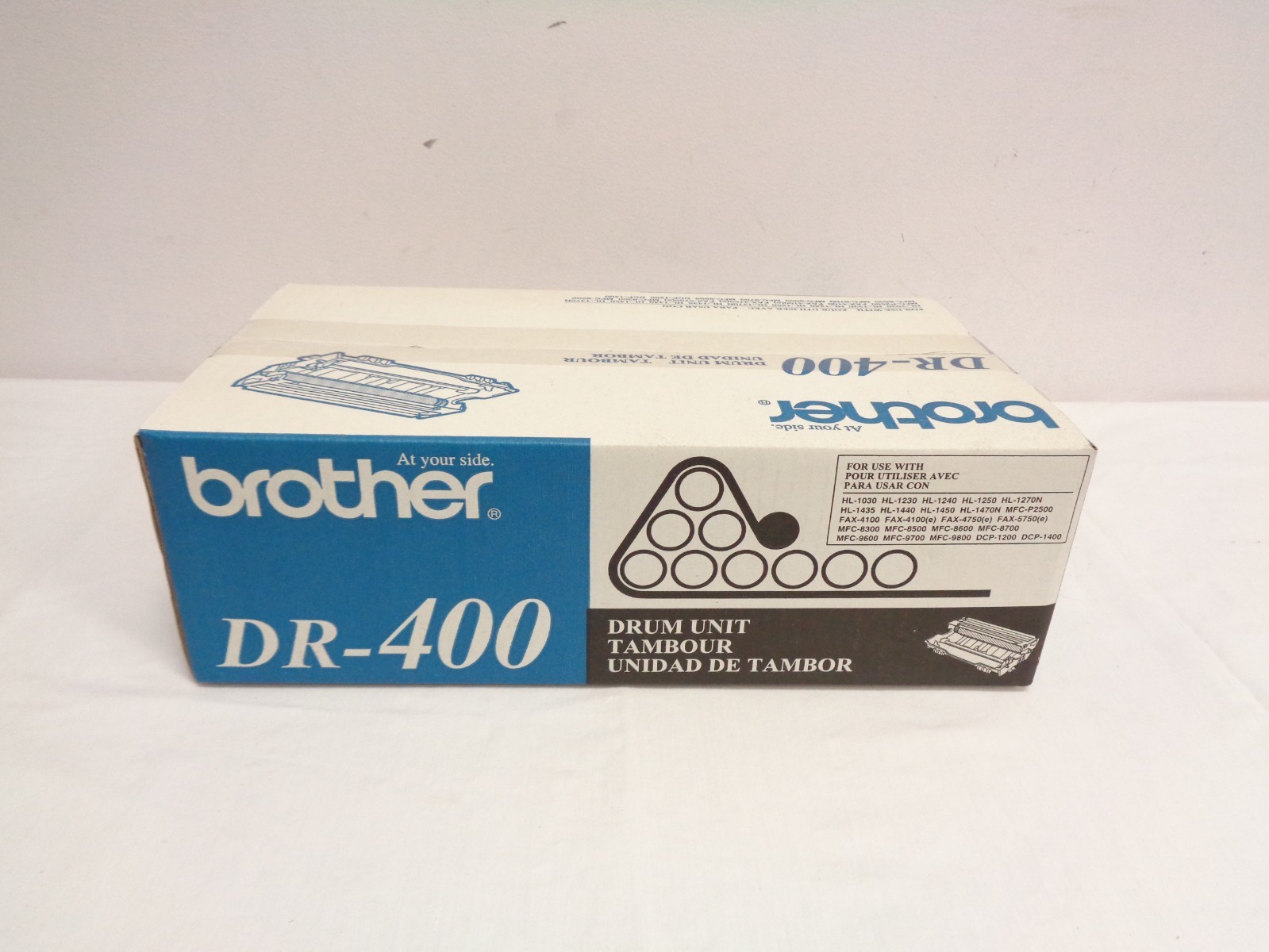 Sealed Genuine Brother DR400 Black Drum Unit Cartridge - New, Sealed