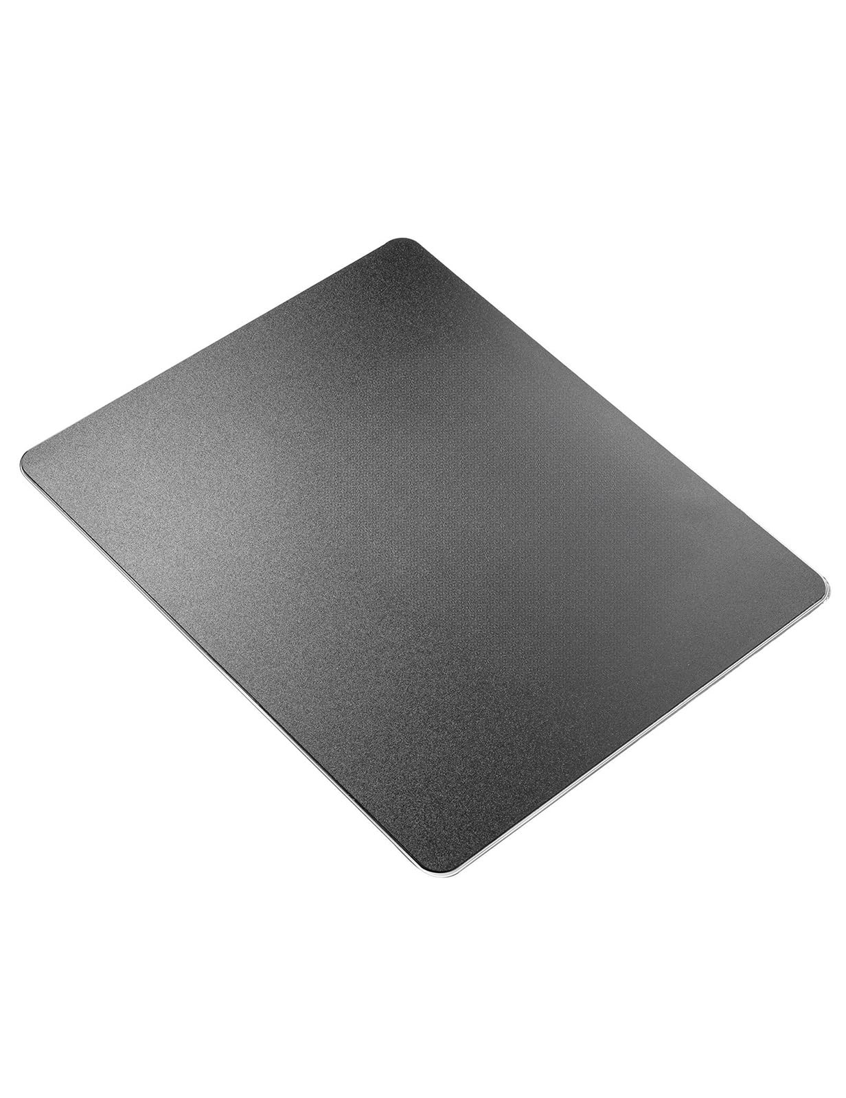 Vaydeer Hard Metal Aluminum Mouse Pad Clear Modern 9.1L x 7.1W inches, Black 