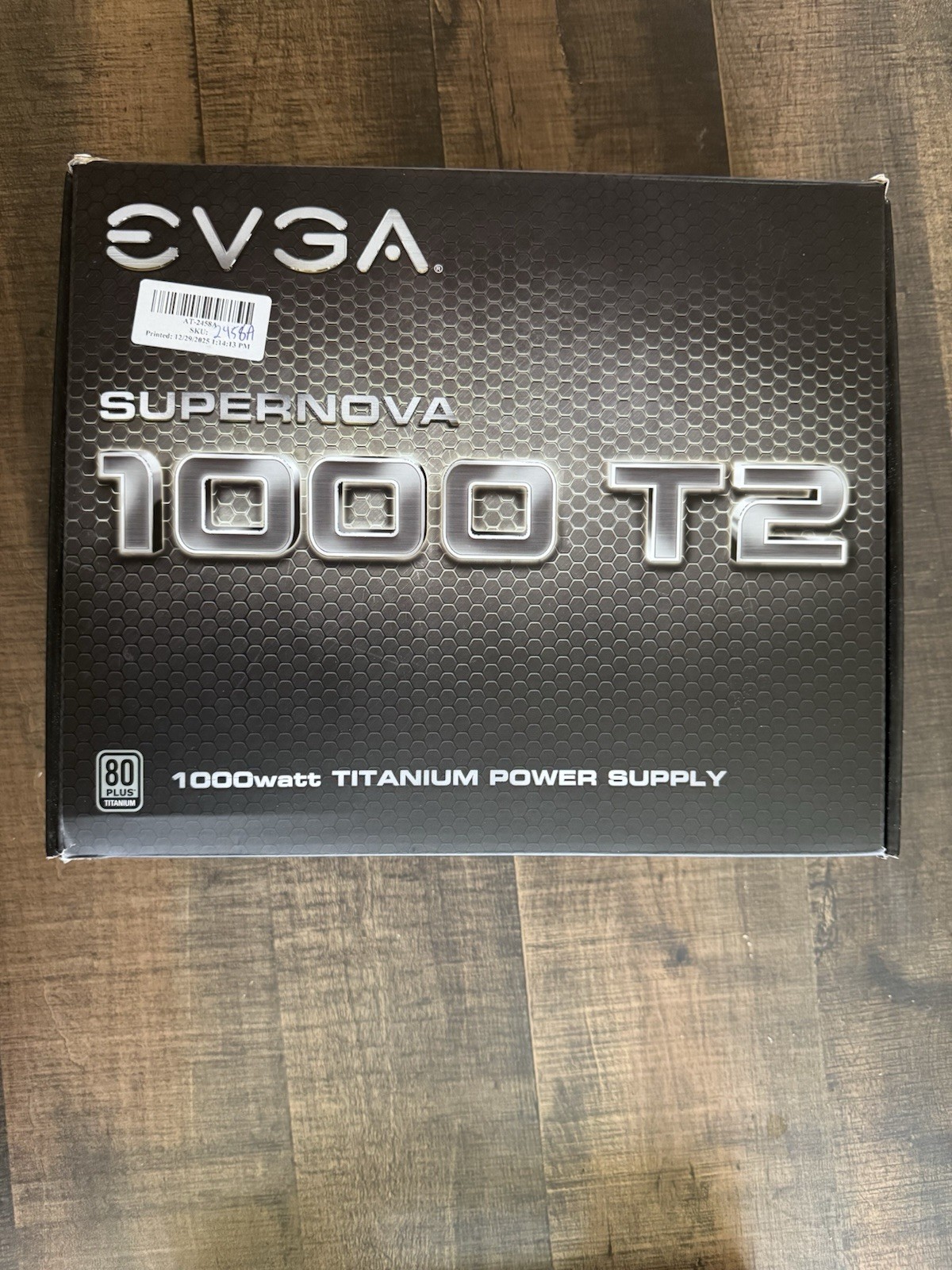 EVGA Supernova 1000 T2 Power Supply 80+ Titanium, 1000W