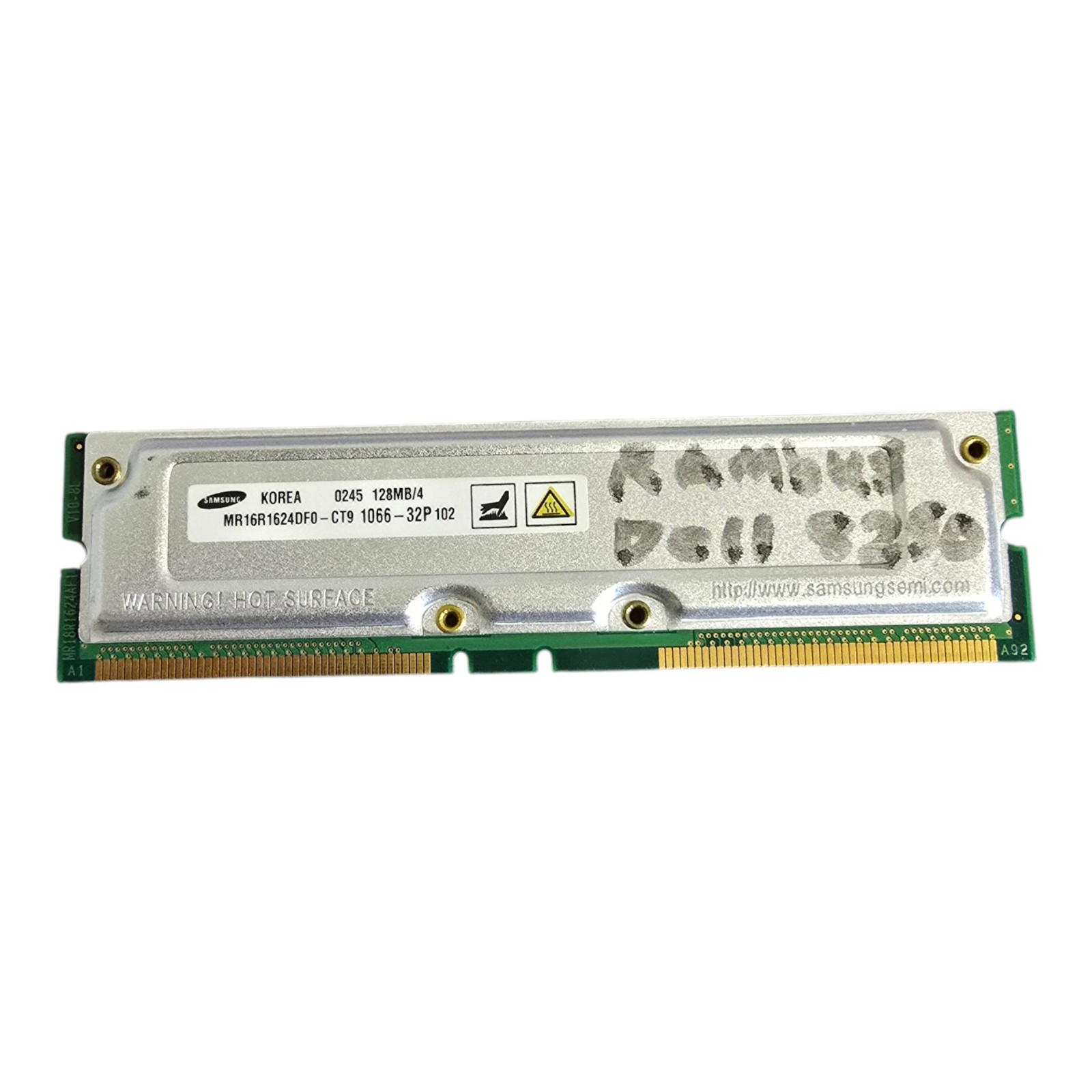 Samsung 128MB PC1066-32P RIMM RDRAM MR16R1624DF0-CT9 RAM