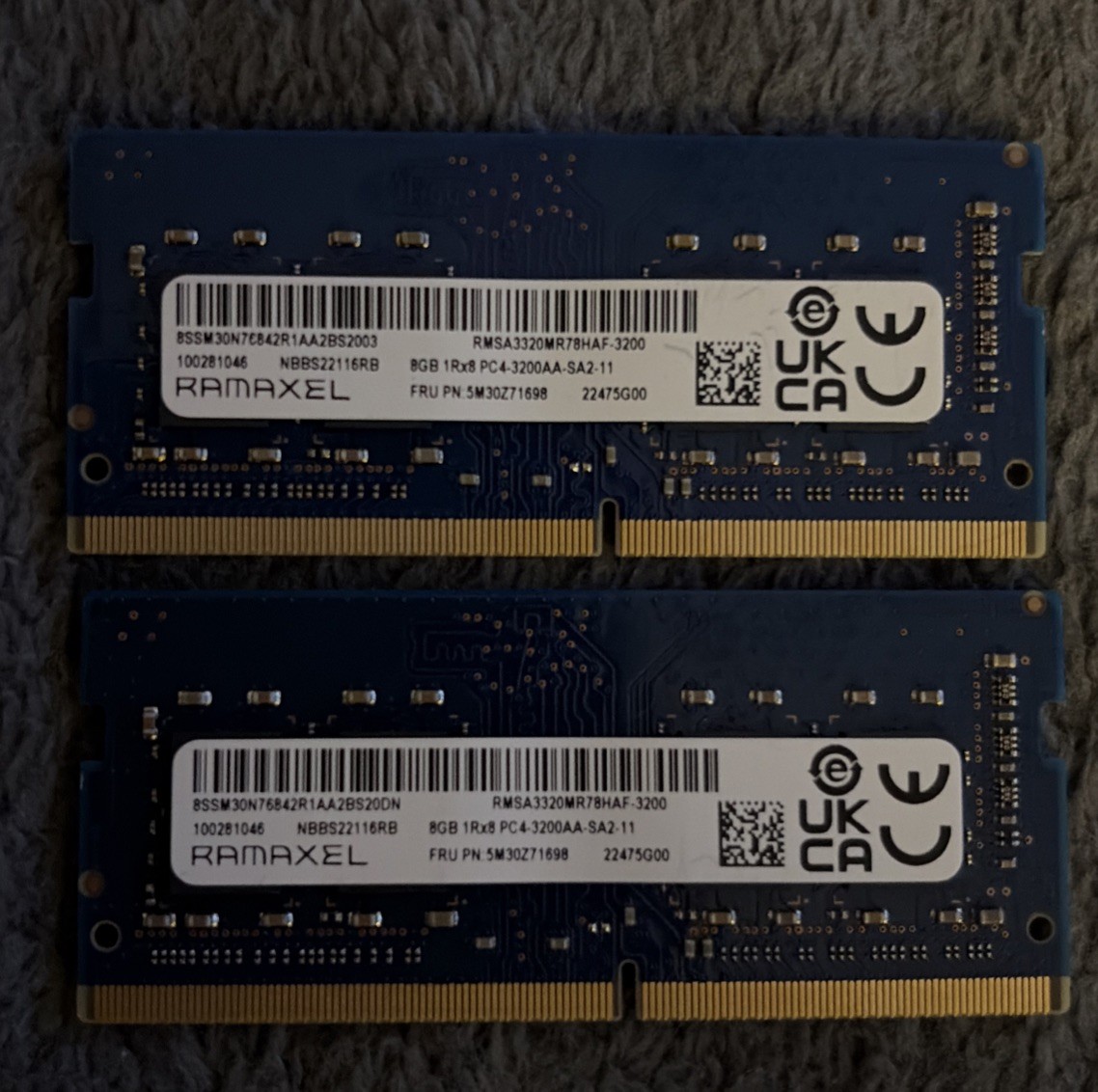 Ramaxel 16GB (2x Sticks of 8GB) DDR4 1Rx8 PC4-3200AA-SA2-11 RAM