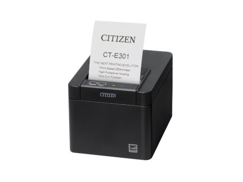 CTE301XXEBX Citizen CT-E301 Printer USB Only Black POS Printer Thermal Transfe ~D~