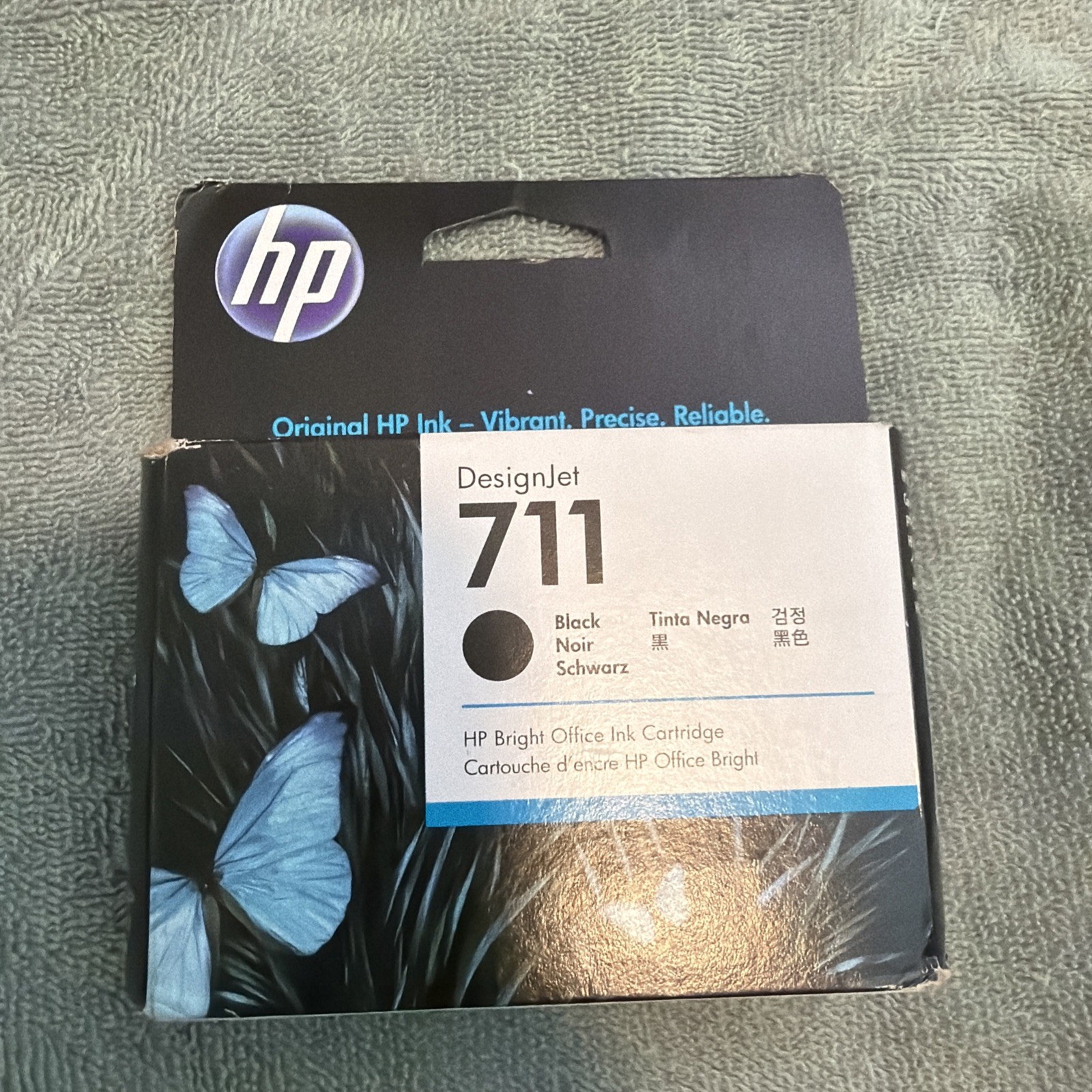 Genuine HP 711 80-ml Black DesignJet Ink Cartridge CZ133A OEM SEALED 07 2025