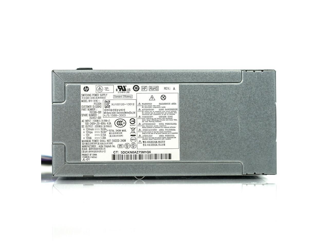 OEM HP PS-4241-1HC / P/N 702307-002/751884-001 / 80+ Platinum Power Supply USA