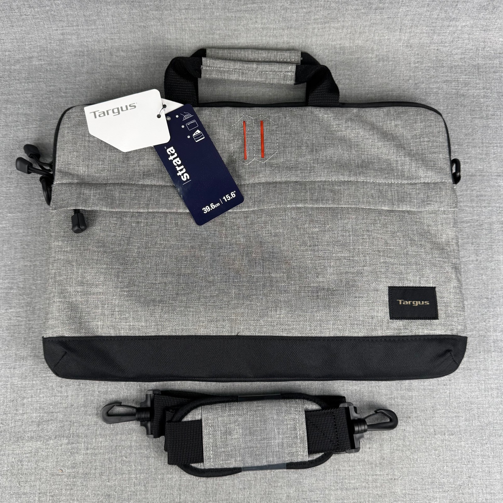 Targus Strata Laptop Bag 15.6 Inch Pewter Gray Sleeve Case Shoulder Strap NWT