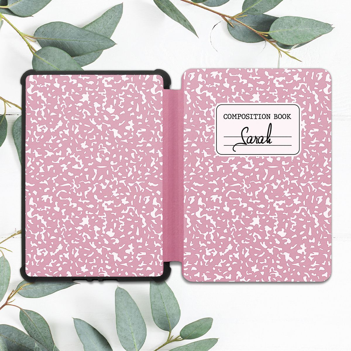 Custom Pink Composition Book Case For All-new Kindle 10th Gen Kindle Paperwhite