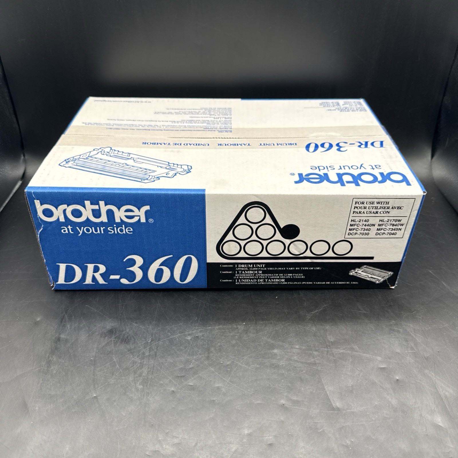 Genuine Brother DR-360 High Yield Toner Cartridge Black. Authentic, OEM.