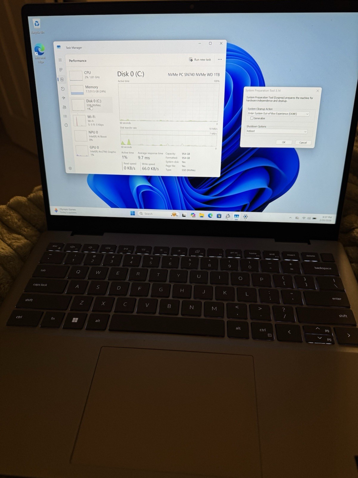 Dell Inspiron 14 Plus 7440 Laptop 14-inch Core Ultra 7-155H, 32GB, Intel Arc