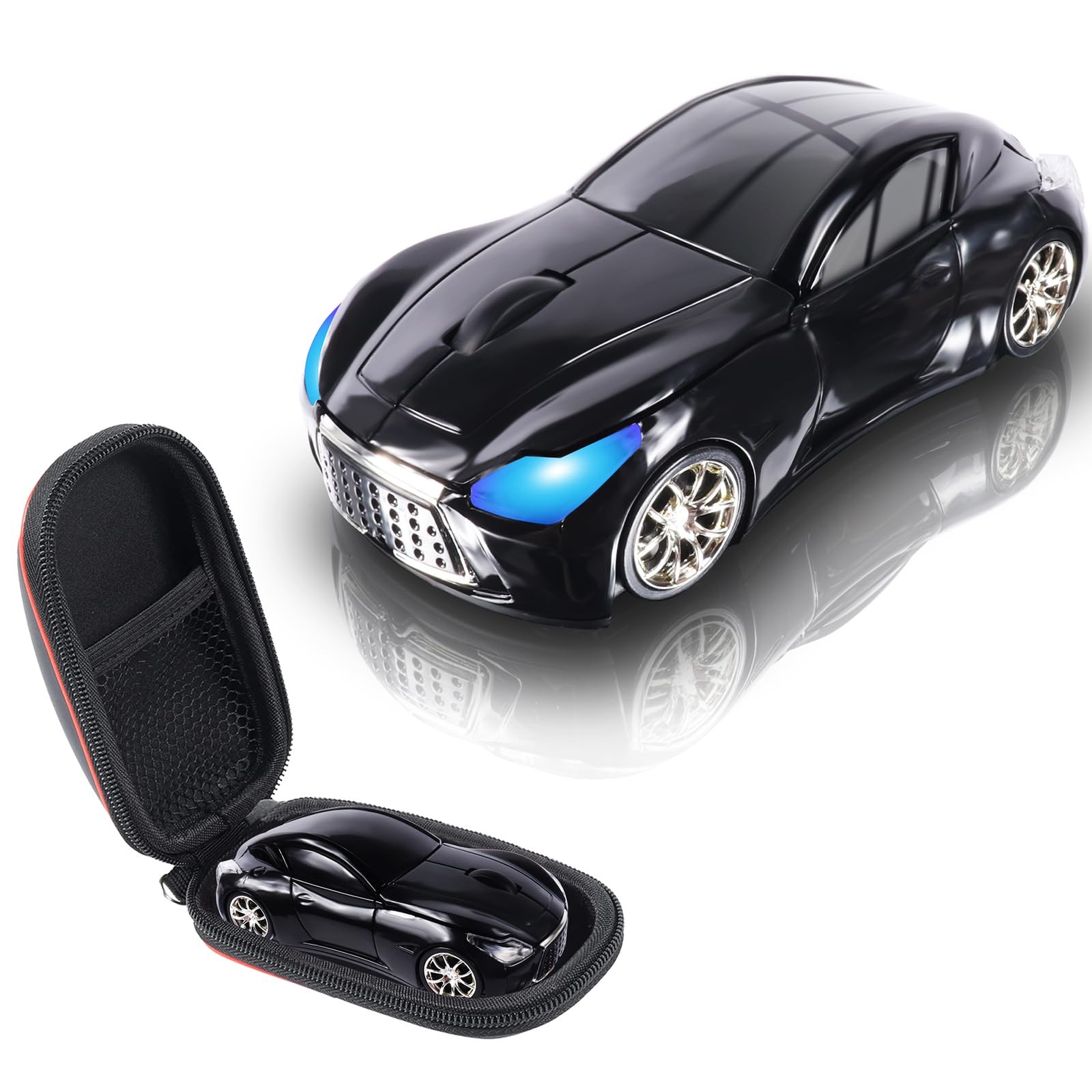 Elec Space Wireless Mini Car Mouse, Black