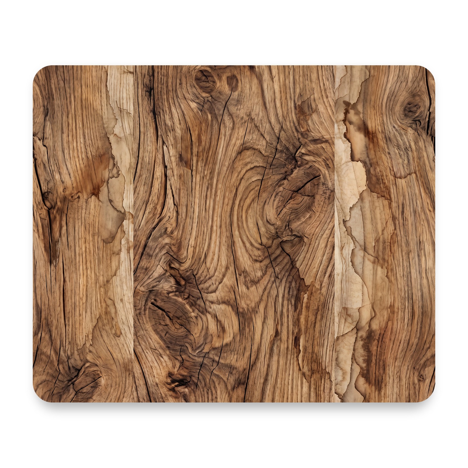 Rustic Wood Grain Mouse Pad 9.25x7.75 Non-Slip Desk Mat