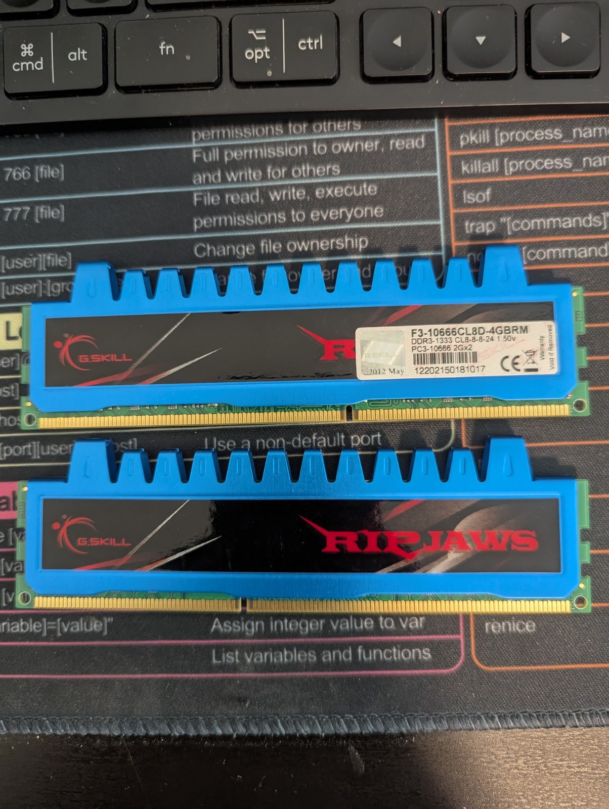G.Skill Ripjaws 4GB (2x2GB) PC3-12800 DDR3-1600 F3-12800CL9D-4GBRL Desktop RAM