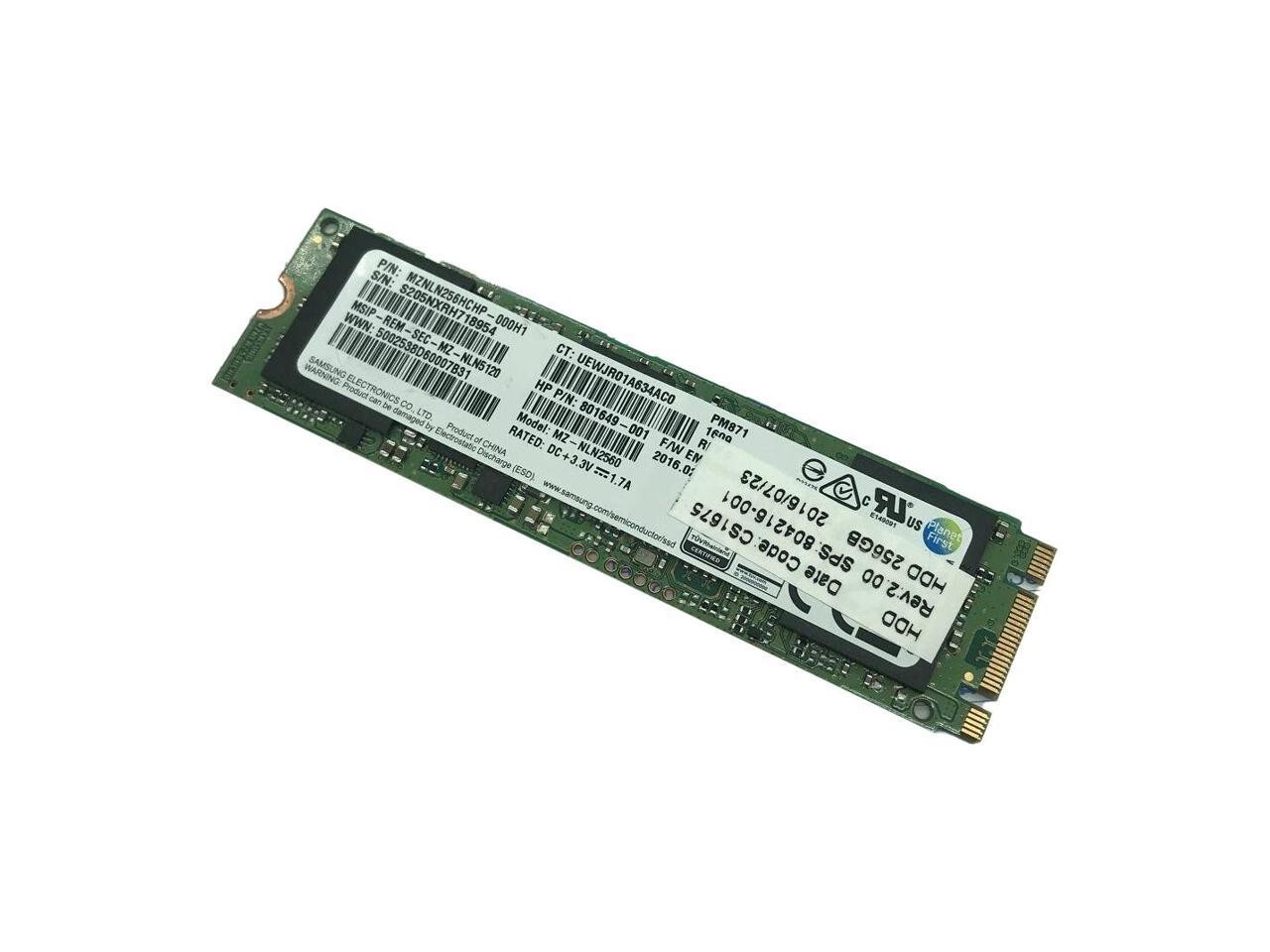 SAMSUNG PM871 M.2 MZ-NLN2560 256GB SSD​ MZNLN256HCHP-000H1 60 DAYS WARRANTY