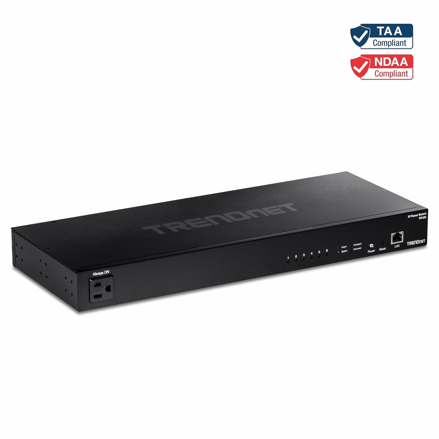 Trendnet TPI-06 6-Outlet Managed PDU Rackmount Power Unit Black