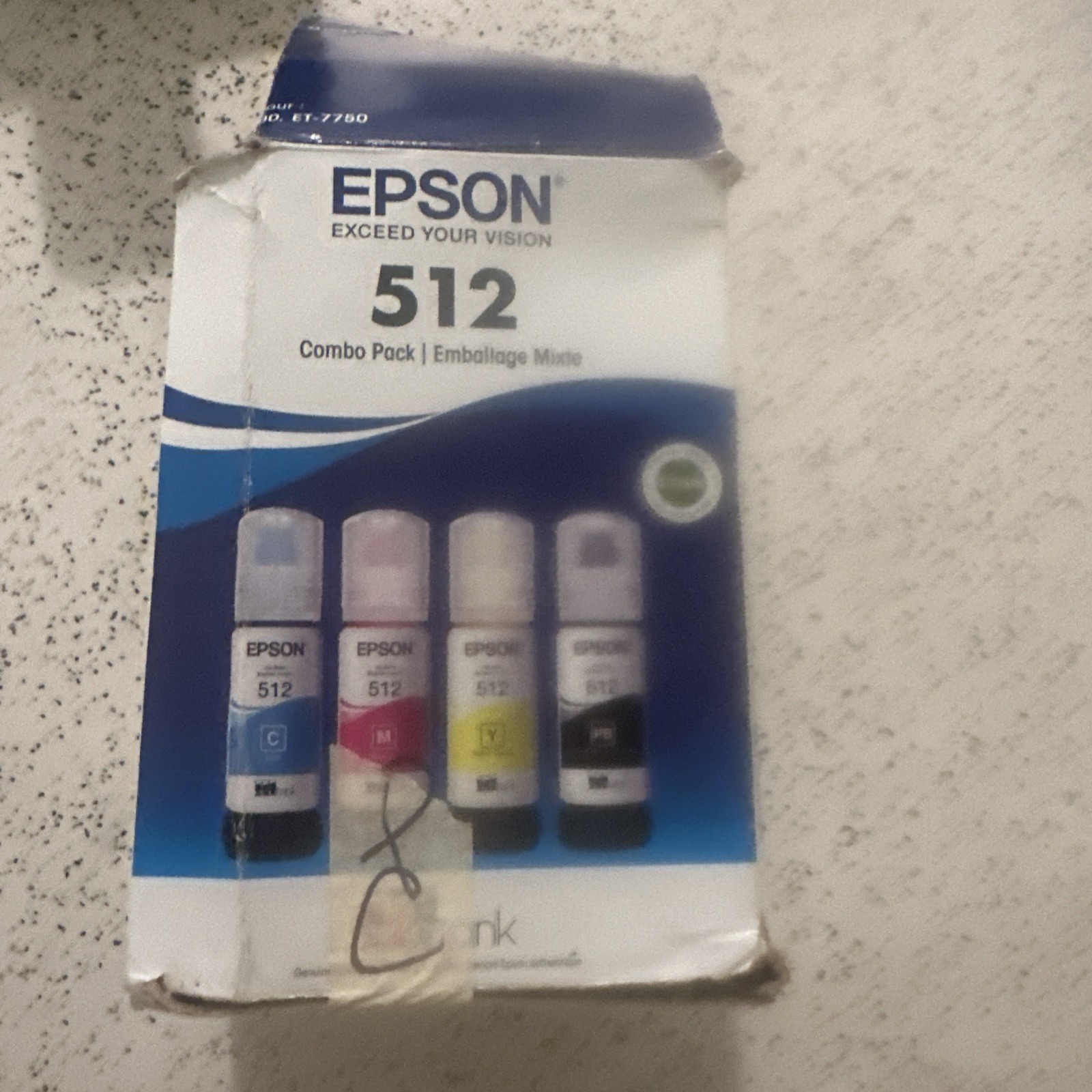 Epson 512 Combo Pack Cyan Magenta Yellow Black Ink Tank Bottles Refillable NEW
