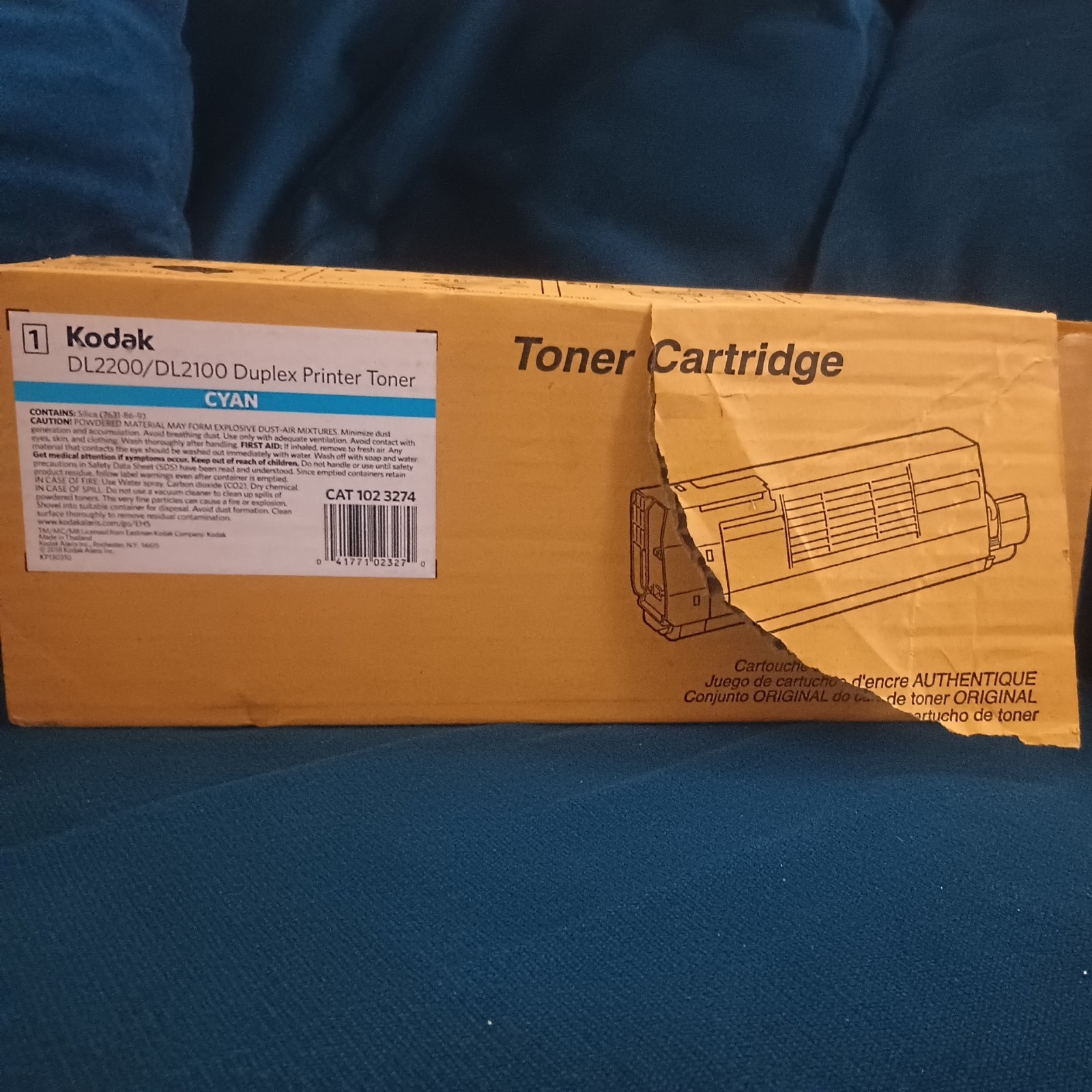 KODAK DL2200/DL2100 DUPLEX PRINTER TONER CARTRIDGE CYAN SEALED 