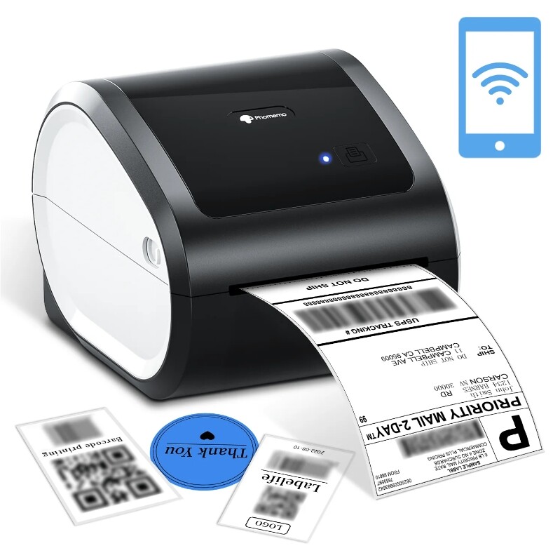Phomemo D520BT Thermal Label Printer Bluetooth for eBay Shopify Shipping Label