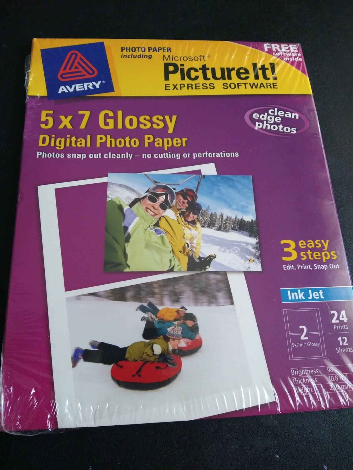 Avery 5 x 7 glossy digital photo paper send24 print 12 sheets
