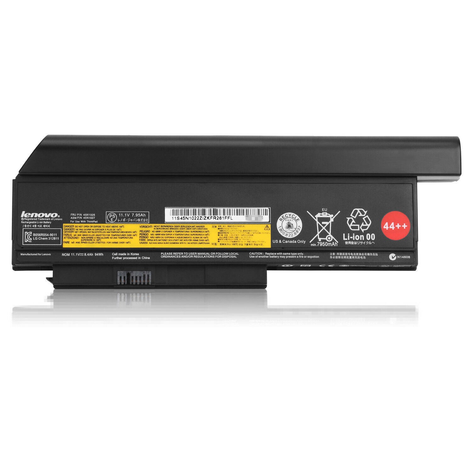 Genuine 94Wh 9Cell Battery 42T4865 for Lenovo ThinkPad X220 X220s X230 X230i Series