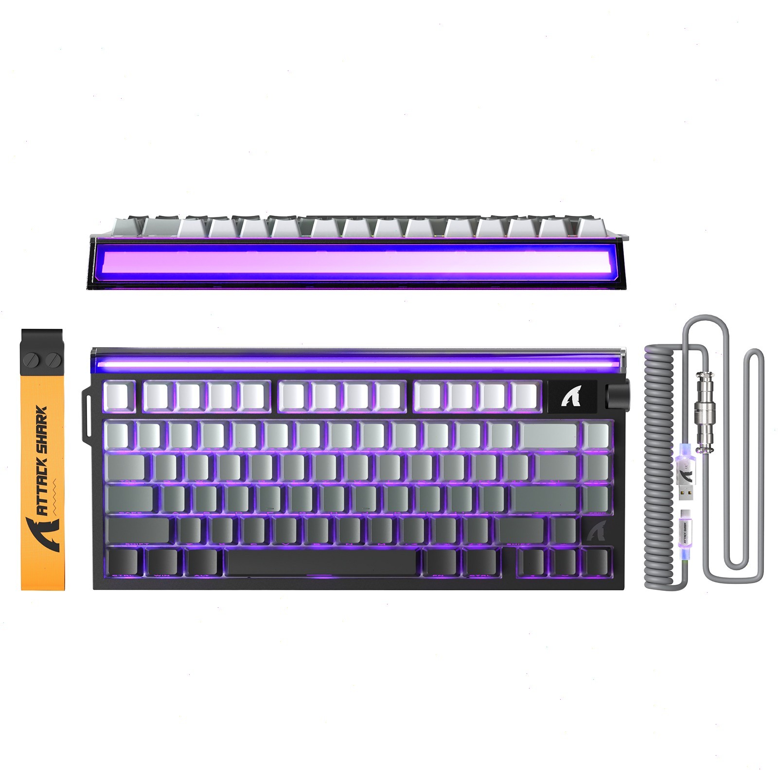 ATTACK SHARK R85 HE 75% Magnetic Wired Gaming Keyboard With C01 Ultra RGB Cable