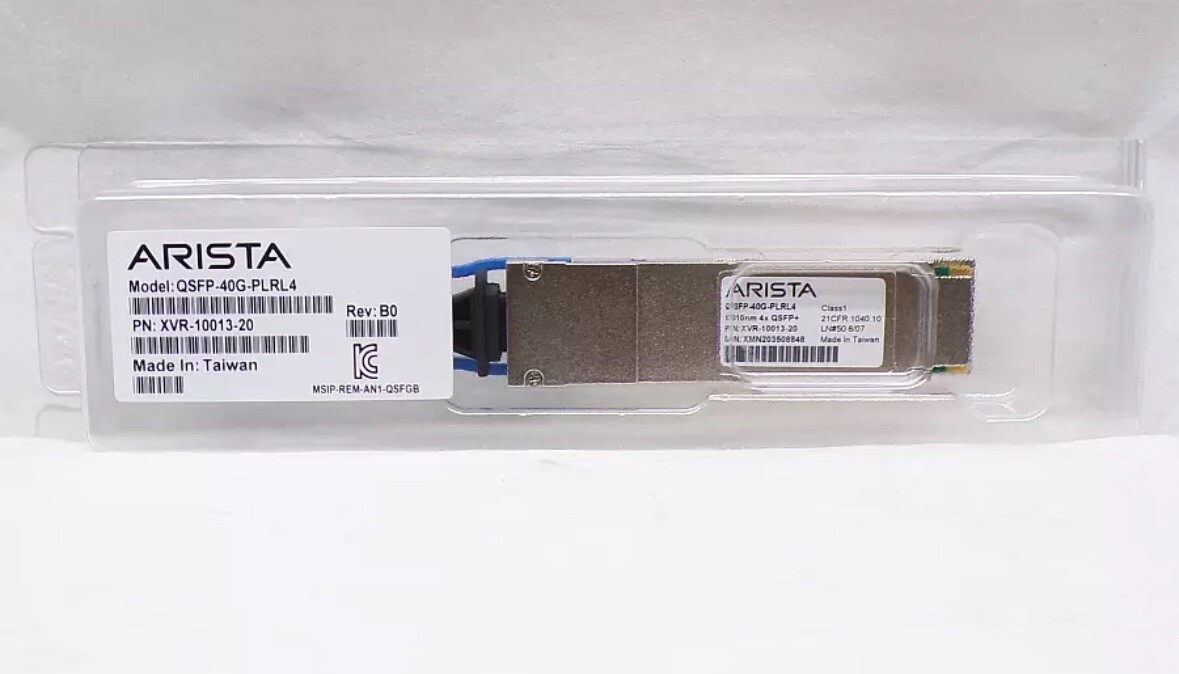 Genuine Arista QSFP-40G-PLRL4 Optical Transceiver XVR-10013-20
