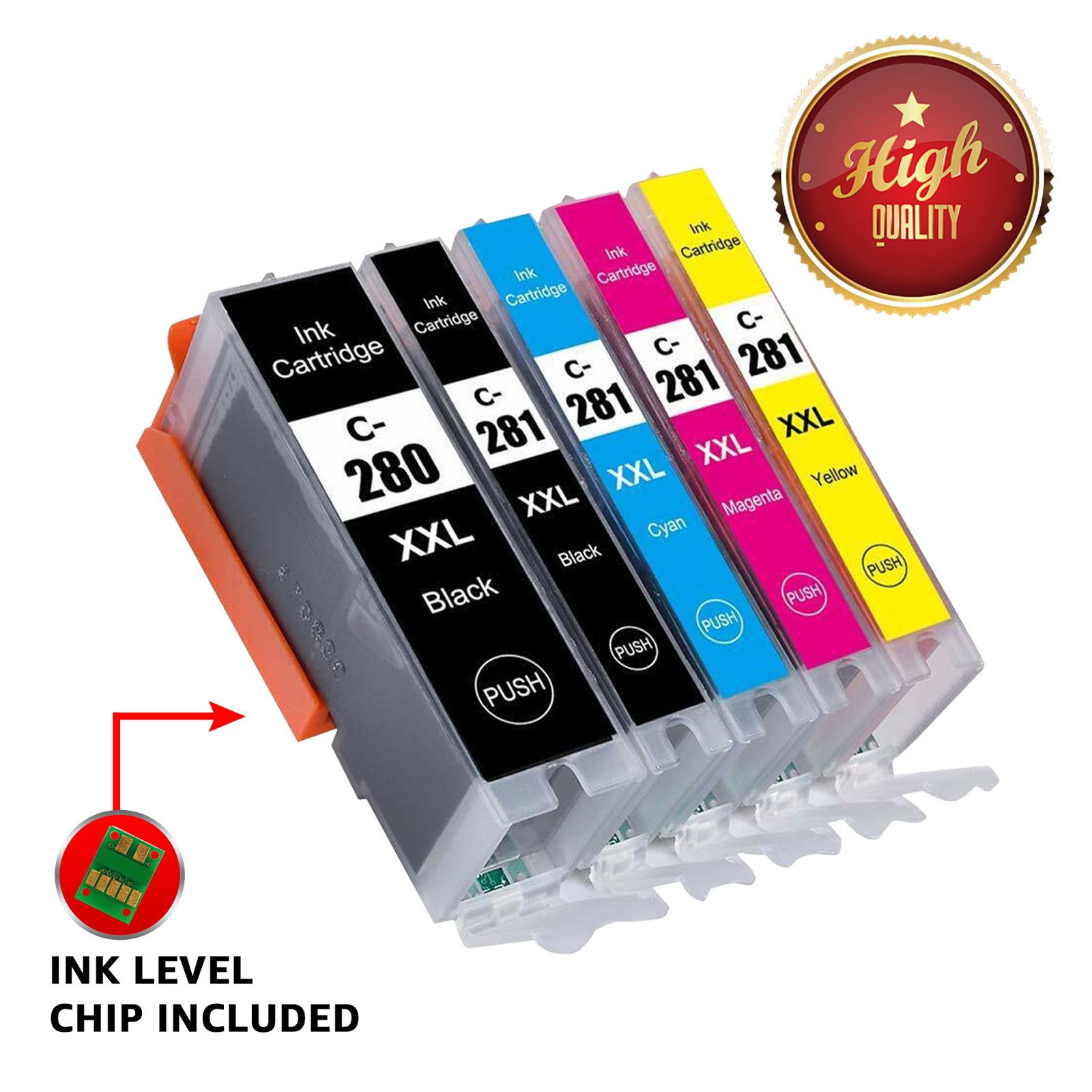 PGI 280 CLI 281 XXL Printer Ink Cartridges use for Canon TR8620A TS702A TR8520