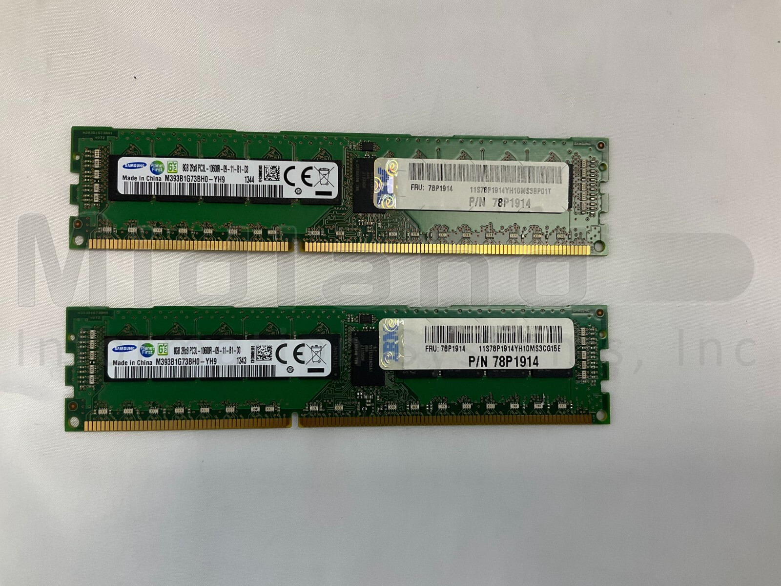 IBM EM4B 16GB (2x 8GB, 78P1914) 1066MHz (4Gb) DDR3 ECC RDIMMs P7+