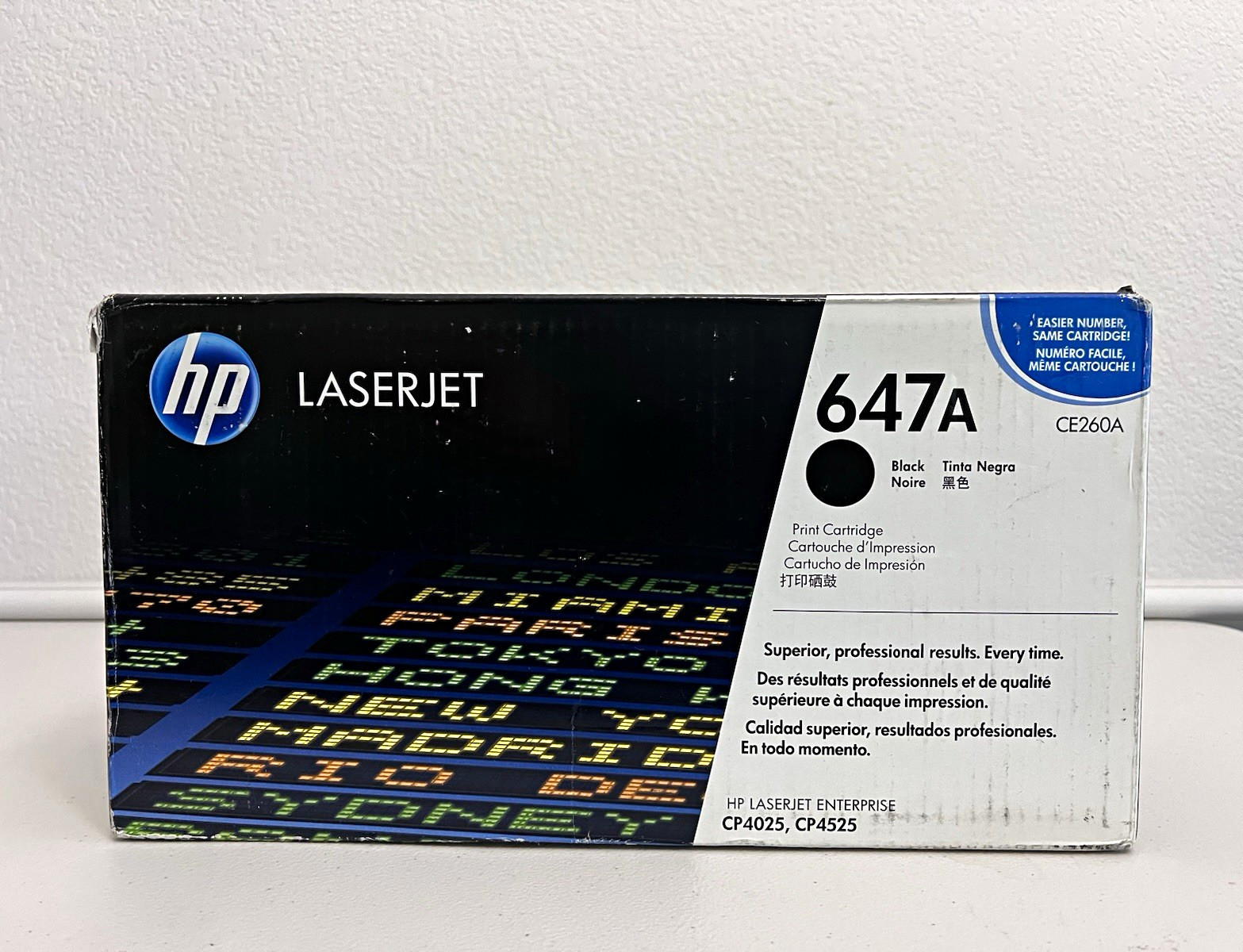 HP 647A Black (CE260A) Genuine Original Laser Toner For CP4025 CP4525