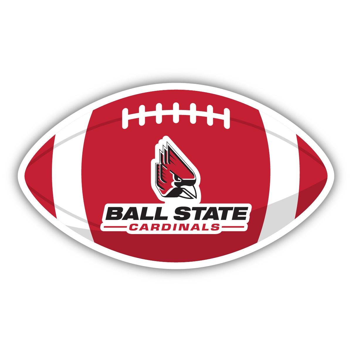 Ball State University Offic. Lic. Sport Design Sticker/Magnet